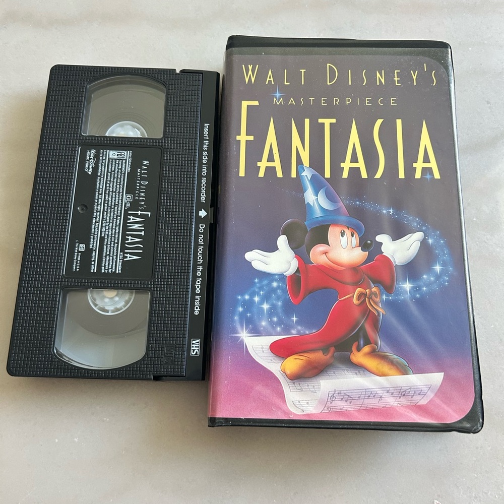 Vintage Fantasia VHS Walt Disney Masterpiece Collection Sorcerer Mickey